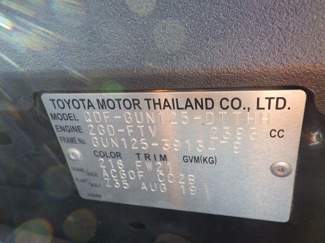 TOYOTA HILUX 2019/12