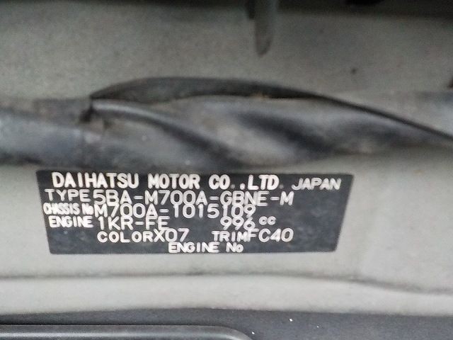 TOYOTA PASSO 2019/7